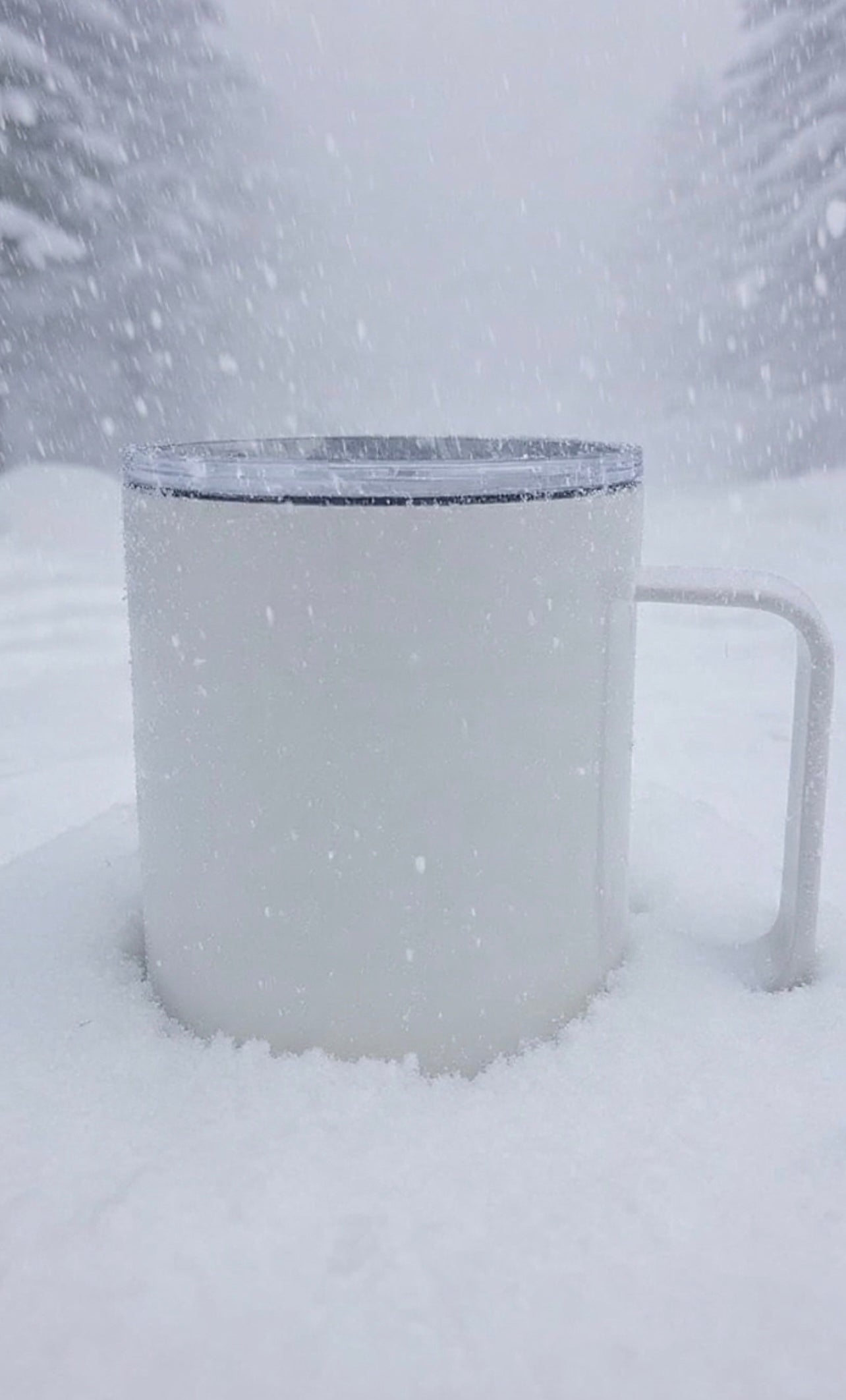 WHITE WINTER MUG - LIVING LOTUS