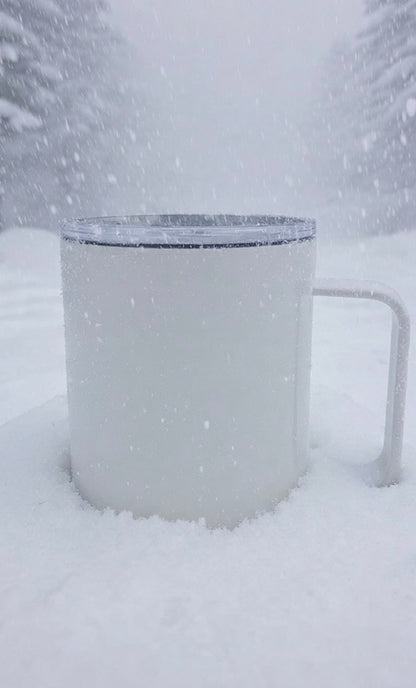 WHITE WINTER MUG - LIVING LOTUS