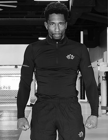 ATHLETIC QUARTER ZIP - LIVING LOTUS