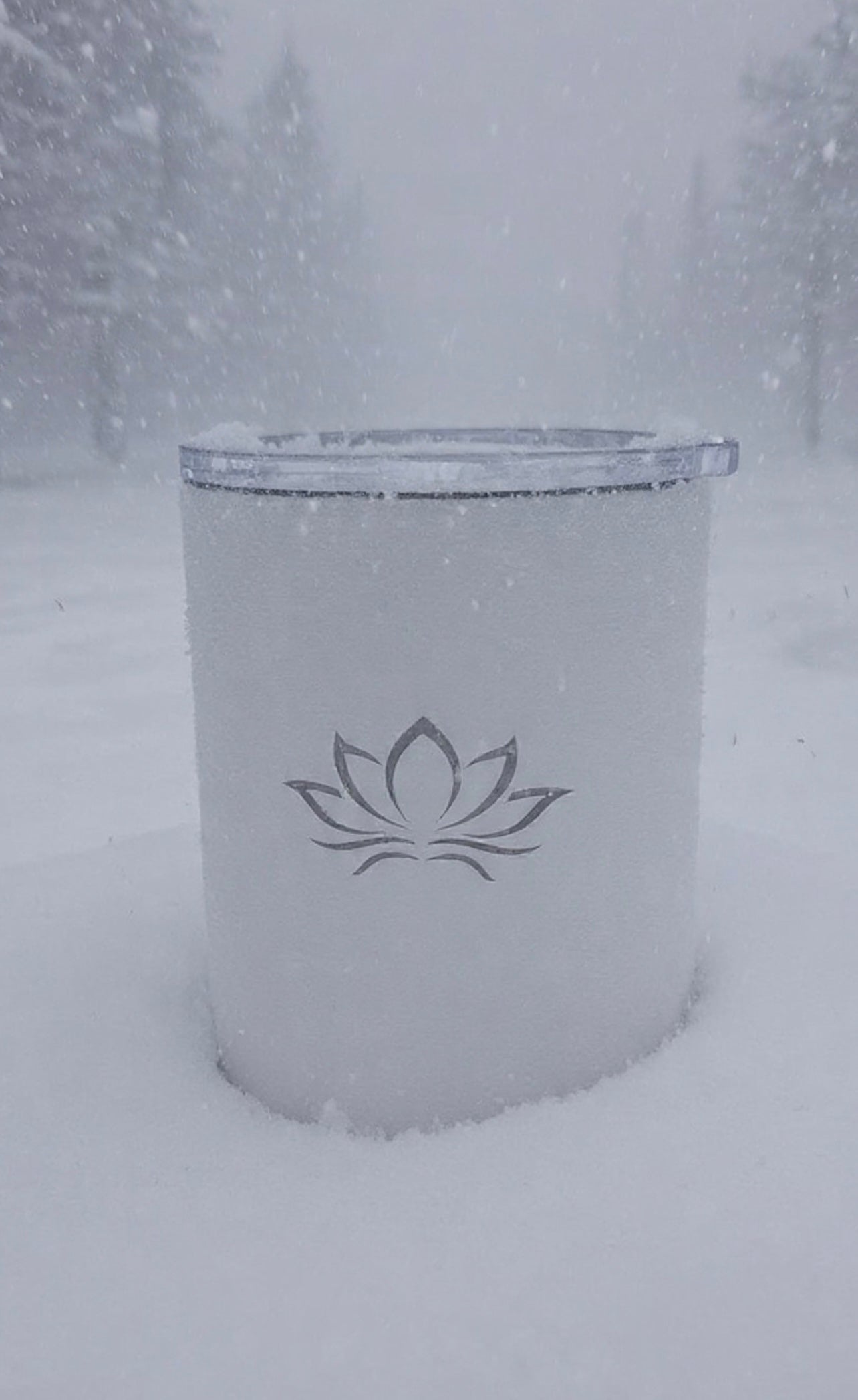 WHITE WINTER MUG - LIVING LOTUS