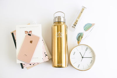Insulated Water Bottle - Gold