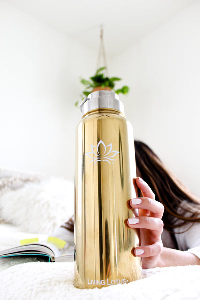 Insulated Water Bottle - Gold